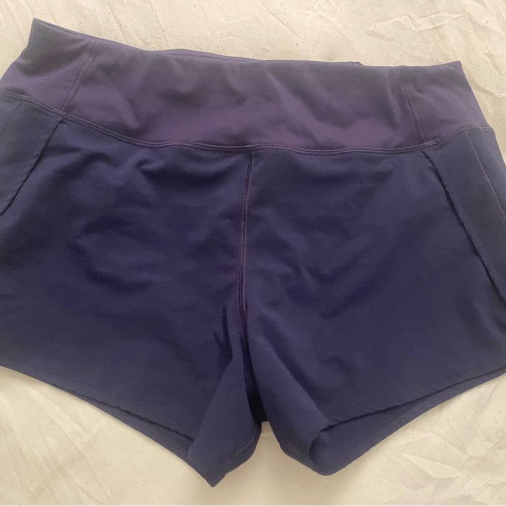 CRZ YOGA Women's Dark Purple Athletic Shorts